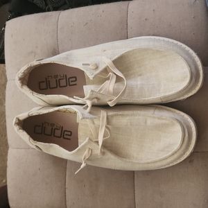 Hey Dude Canvas Slip-Ons with shimmer